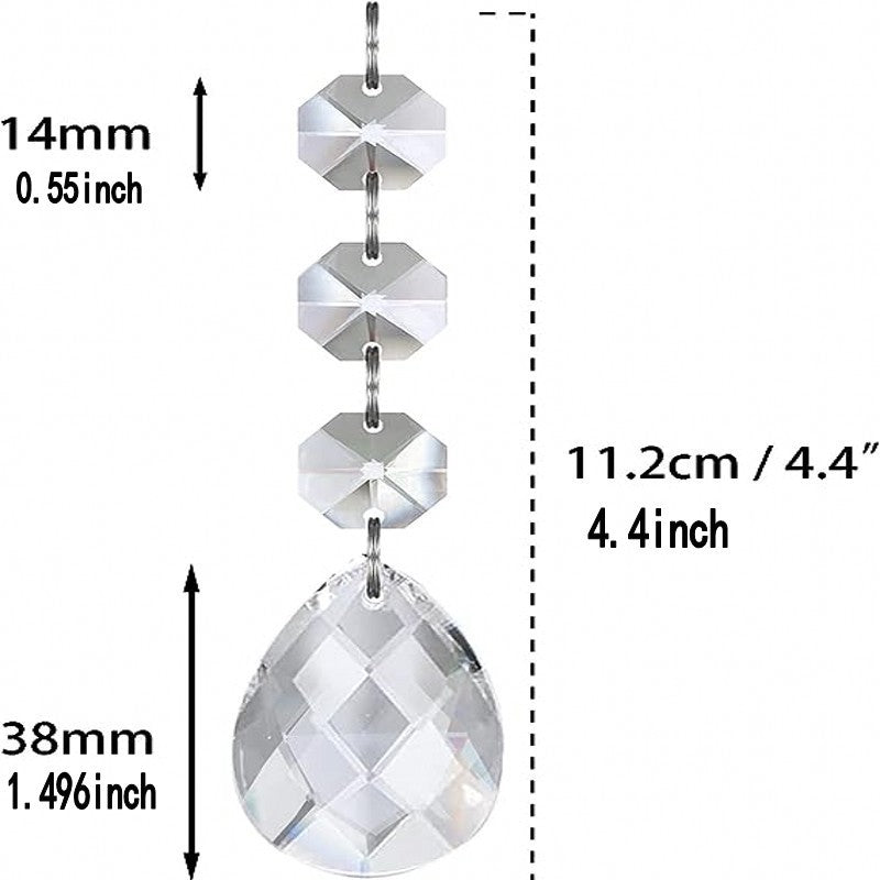 Transparent Snowflake Christmas Tree Hanging Ornaments