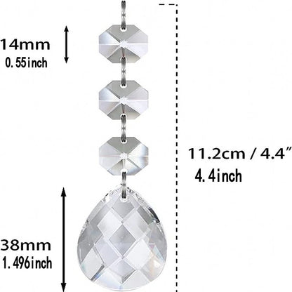 Transparent Snowflake Christmas Tree Hanging Ornaments