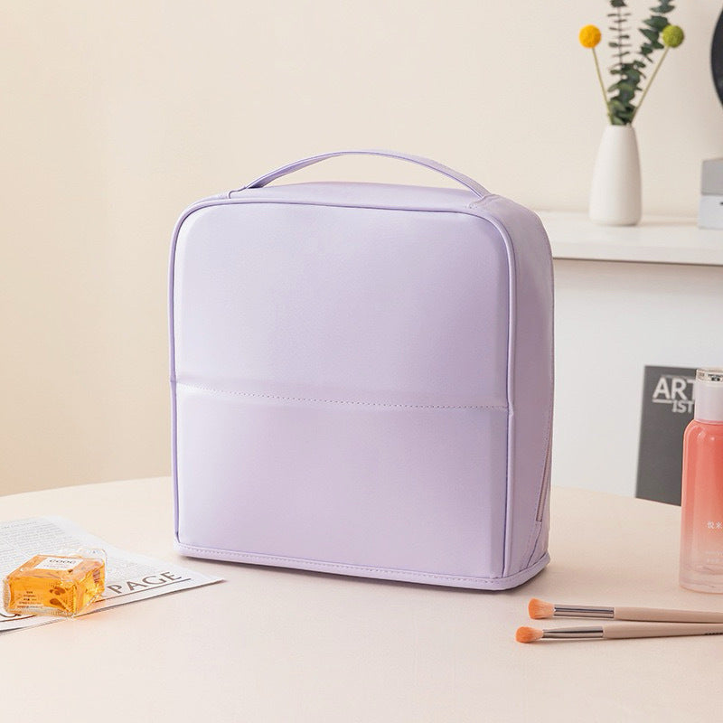 Vertical Makeup Toiletry Bag with Compartments