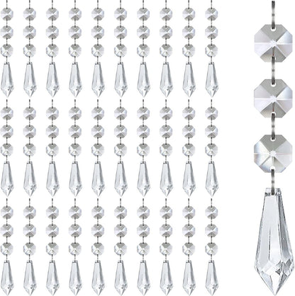 Transparent Snowflake Christmas Tree Hanging Ornaments