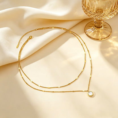 Round Stainless Steel Chain Clavicle Chain