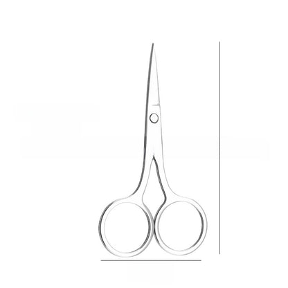 Stainless Steel Beauty Scissors for Eyebrow and Nose Hair Trimming, Makeup Tool