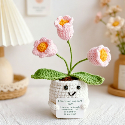 Handwoven Wool Knitted Potted Plants