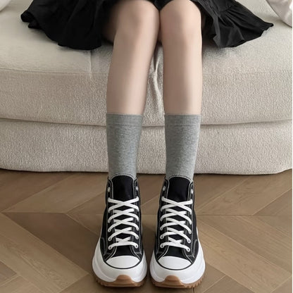 Putian Meiqi Converse Run StarHike height-increasing thick-soled high-top platform canvas shoes for men and women