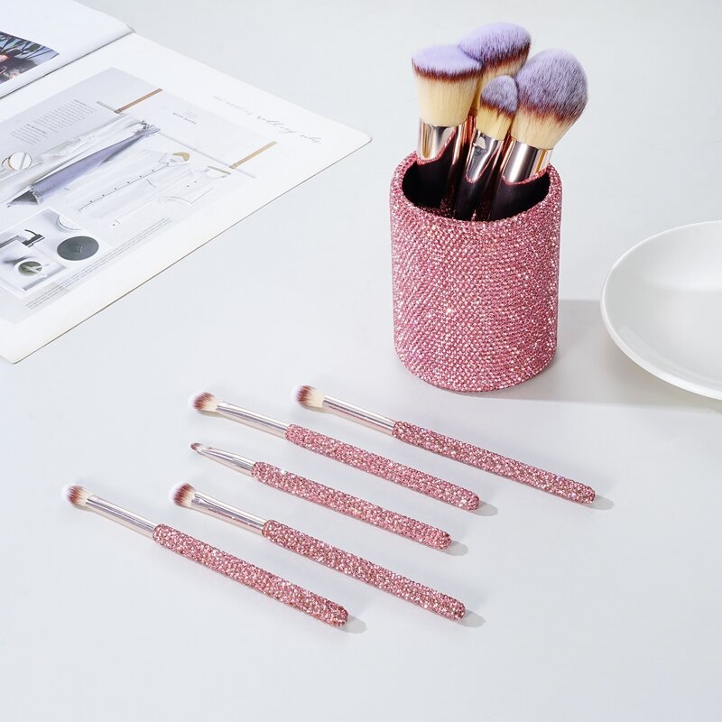 Diamond Makeup Brush Set 9 Piece - RAINSTAR
