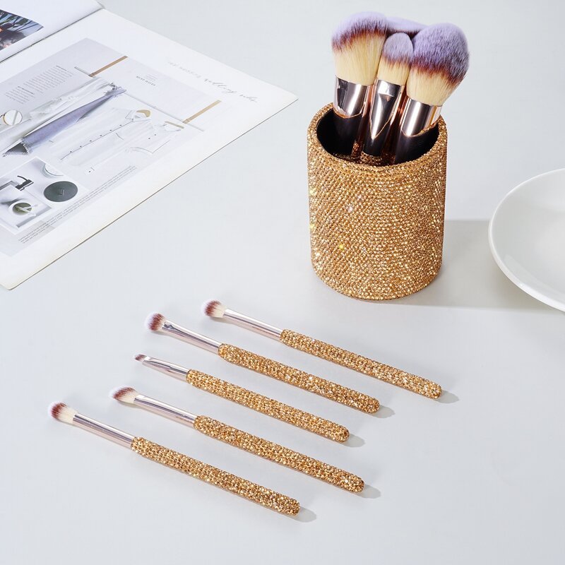 Diamond Makeup Brush Set 9 Piece - RAINSTAR