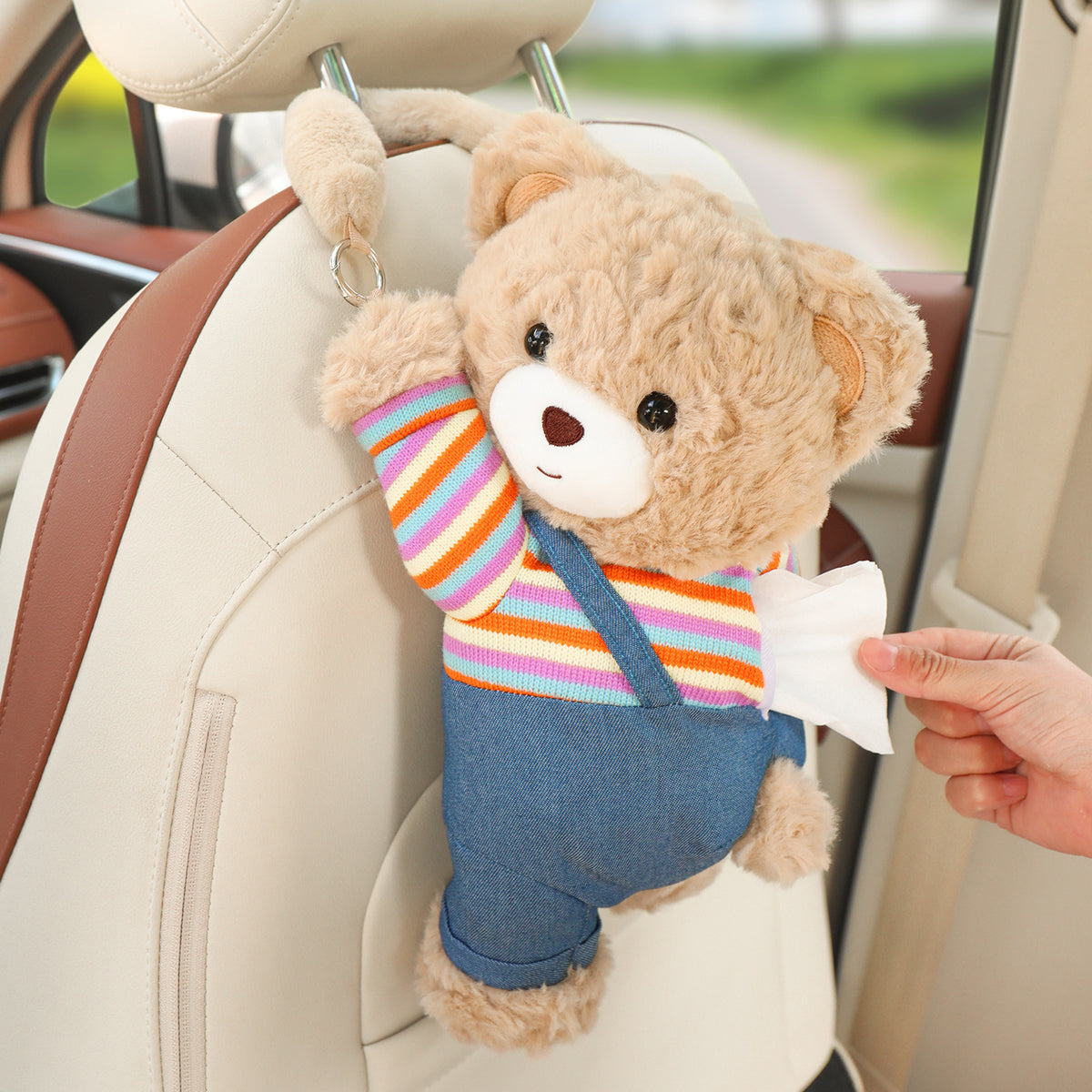Car Hanging Tissue Box Bear Design