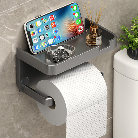 Wall Mounted Tissue Box Holder Plastic Bathroom Storage Rack
