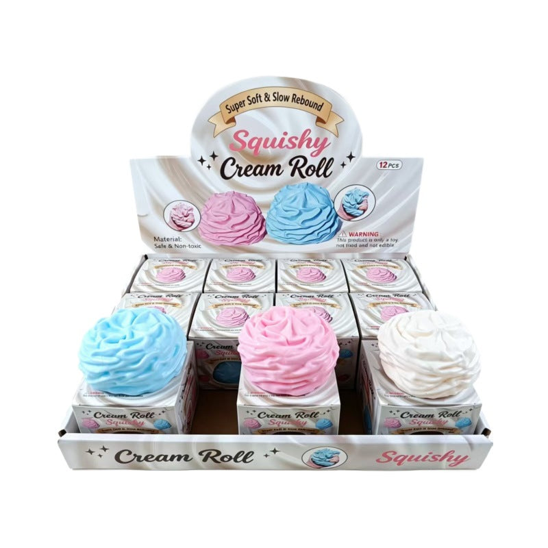Silicone Cream Roll Squishy Toy