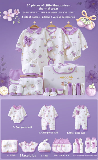 Newborn gift set with baby clothes