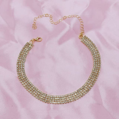 Versatile and unique crystal collar chain