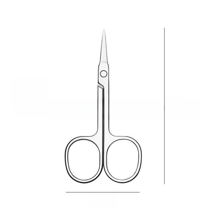 Stainless Steel Beauty Scissors for Eyebrow and Nose Hair Trimming, Makeup Tool