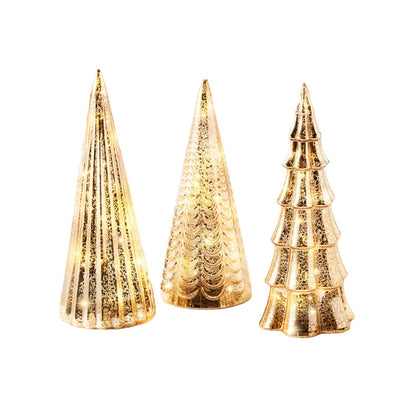 Mercury Glass LED Christmas Tree