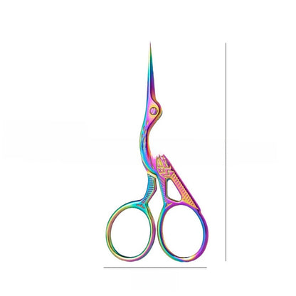 Stainless Steel Beauty Scissors for Eyebrow and Nose Hair Trimming, Makeup Tool