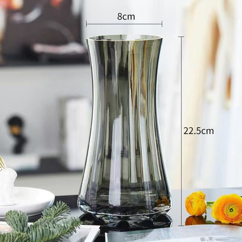 Nordic Glass Vase Triangular Flower Vase Home Decor