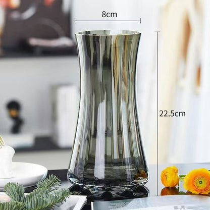 Nordic Glass Vase Triangular Flower Vase Home Decor