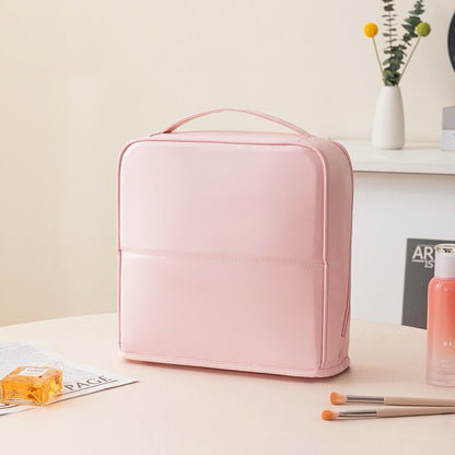 Vertical Makeup Toiletry Bag with Compartments