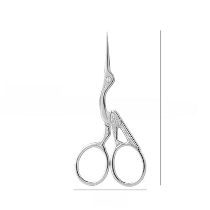 Stainless Steel Beauty Scissors for Eyebrow and Nose Hair Trimming, Makeup Tool