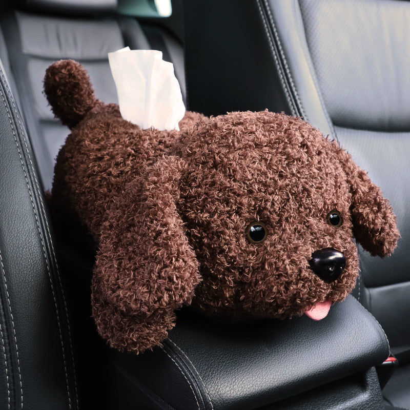 Cute Plush Car Tissue Box
