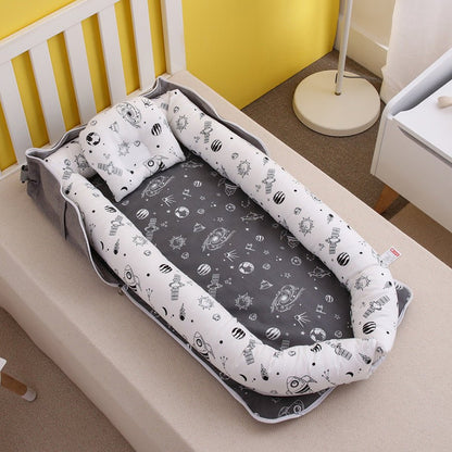 Foldable Portable Baby Bed Crib - RAINSTAR
