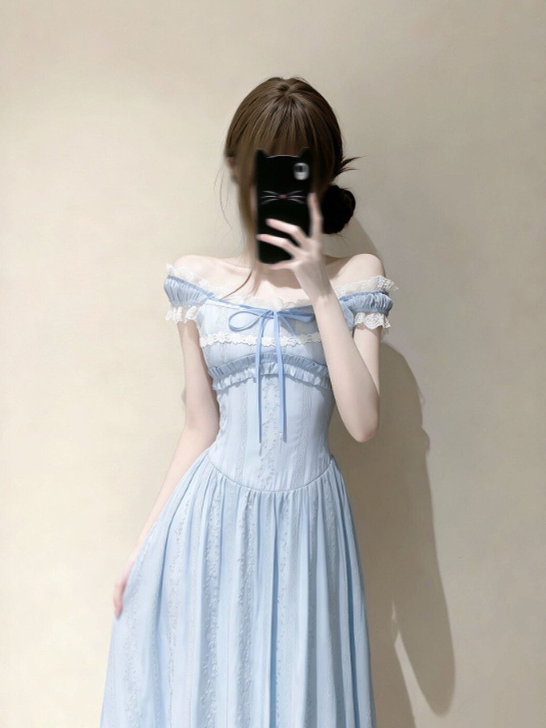 French One Shoulder Slim Waist Dress - RAINSTAR