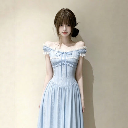 French One Shoulder Slim Waist Dress - RAINSTAR