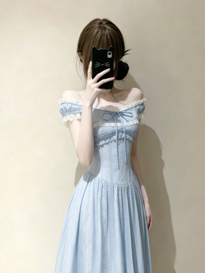 French One Shoulder Slim Waist Dress - RAINSTAR