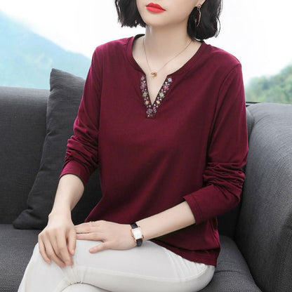 Long Sleeve Loose Fit Womens Tshirt - RAINSTAR