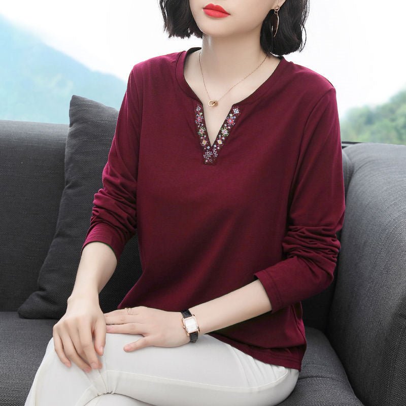 Long Sleeve Loose Fit Womens Tshirt - RAINSTAR