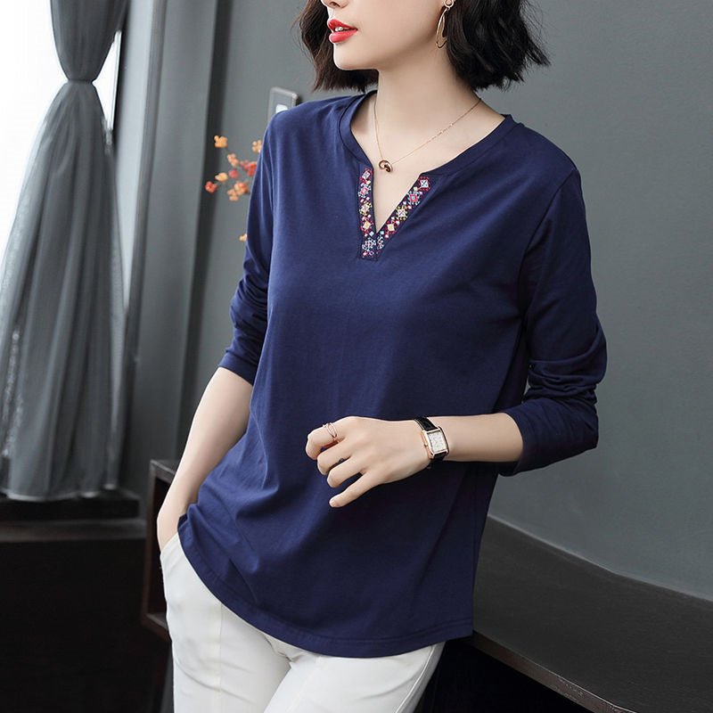 Long Sleeve Loose Fit Womens Tshirt - RAINSTAR