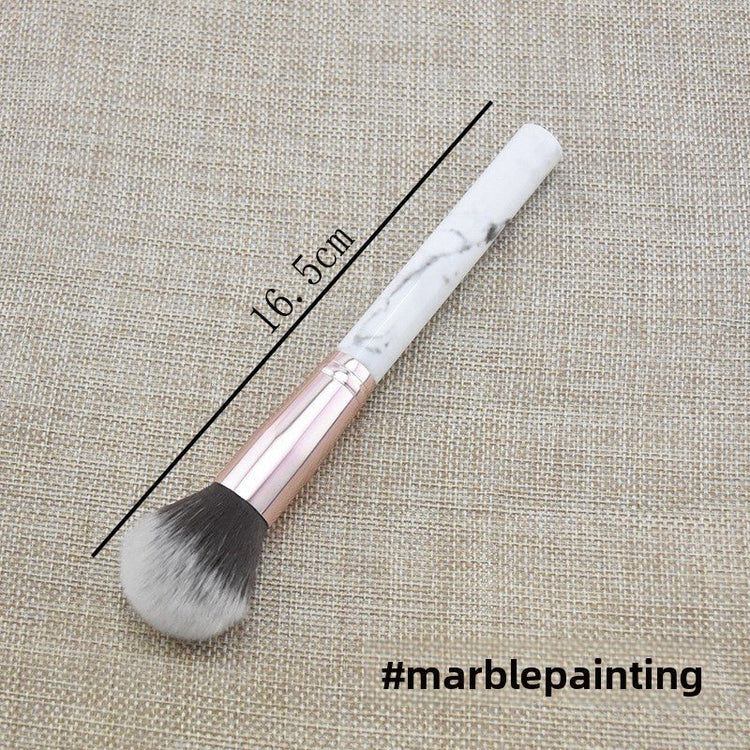Marble Makeup Brush Pattern Flame Highlight Contour Blush Brush for Beginners - RAINSTAR