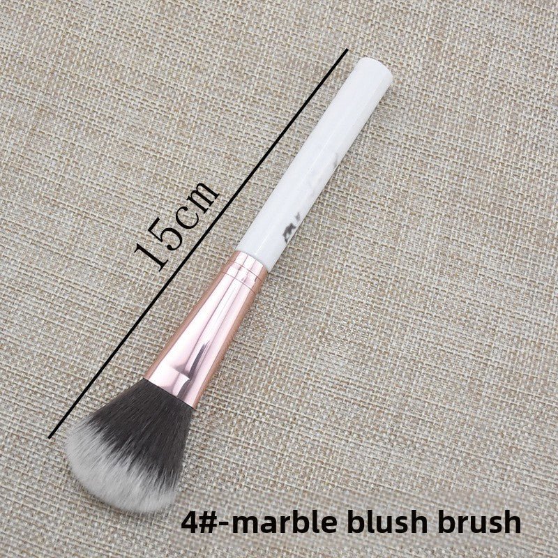 Marble Makeup Brush Pattern Flame Highlight Contour Blush Brush for Beginners - RAINSTAR