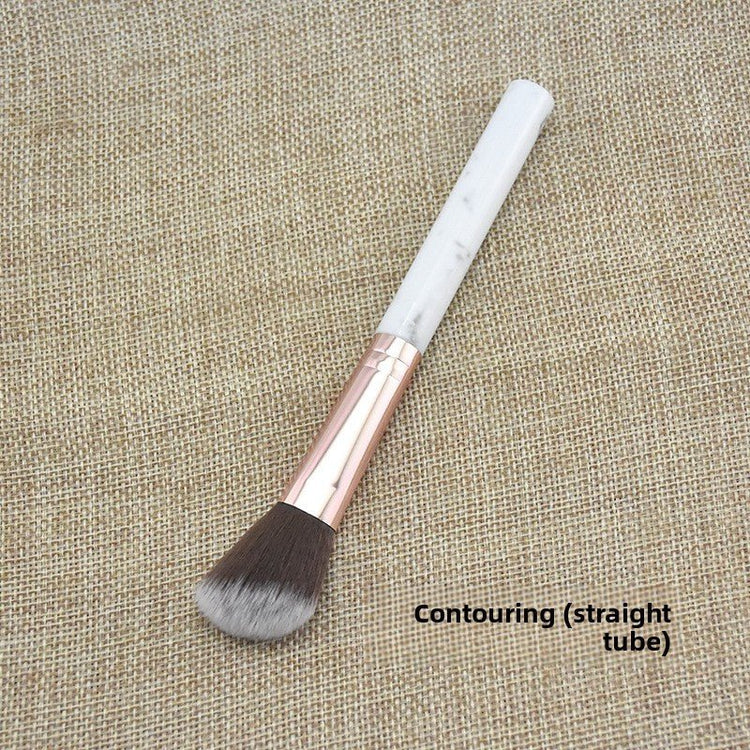 Marble Makeup Brush Pattern Flame Highlight Contour Blush Brush for Beginners - RAINSTAR