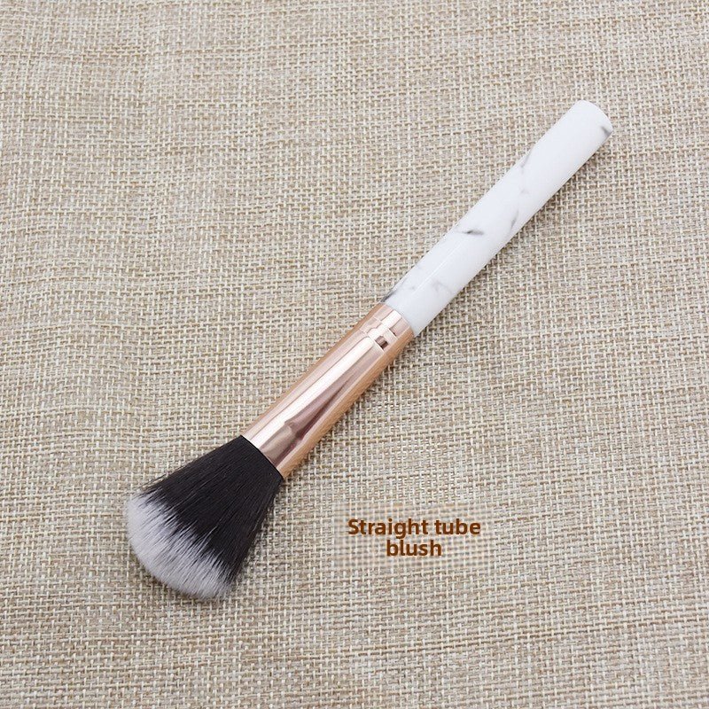 Marble Makeup Brush Pattern Flame Highlight Contour Blush Brush for Beginners - RAINSTAR