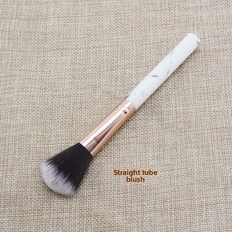 Marble Makeup Brush Pattern Flame Highlight Contour Blush Brush for Beginners - RAINSTAR