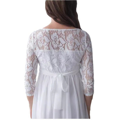 Maternity Chiffon Lace Dress - RAINSTAR