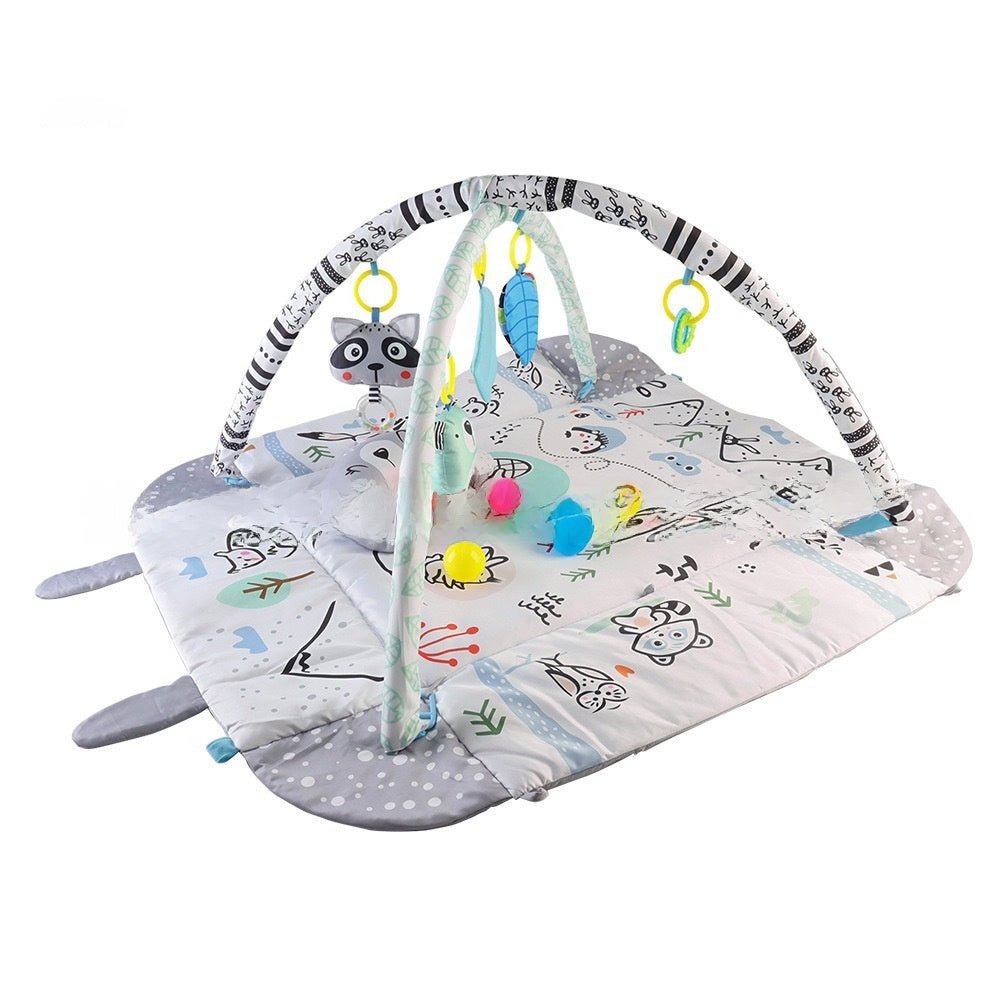 Multifunctional Baby Crawling Play Mat with Safety Fence - RAINSTAR