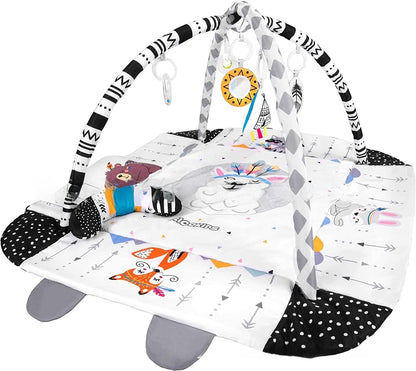 Multifunctional Baby Crawling Play Mat with Safety Fence - RAINSTAR