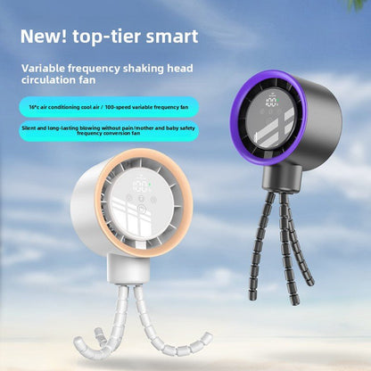 Portable Baby Stroller Fan with Automatic Oscillation - RAINSTAR