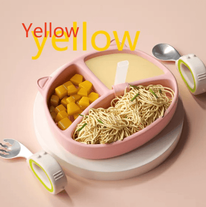 Silicone Food Bowl Baby Plate Baby Suction Cup - RAINSTAR