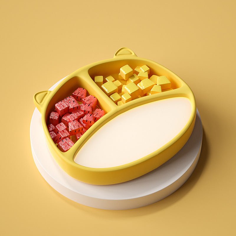Silicone Food Bowl Baby Plate Baby Suction Cup - RAINSTAR