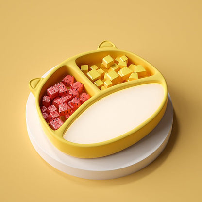 Silicone Food Bowl Baby Plate Baby Suction Cup - RAINSTAR