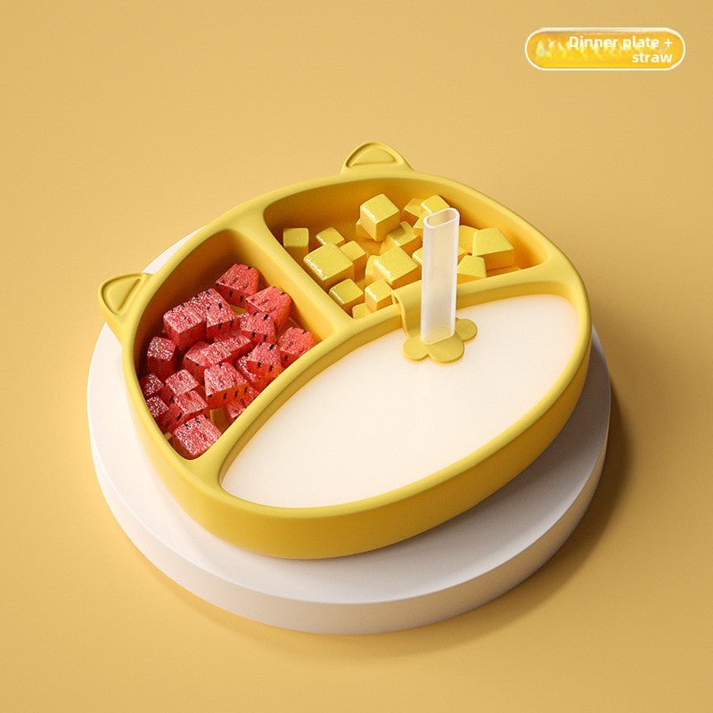 Silicone Food Bowl Baby Plate Baby Suction Cup - RAINSTAR