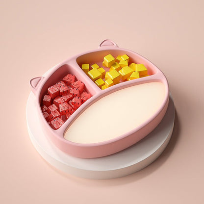 Silicone Food Bowl Baby Plate Baby Suction Cup - RAINSTAR