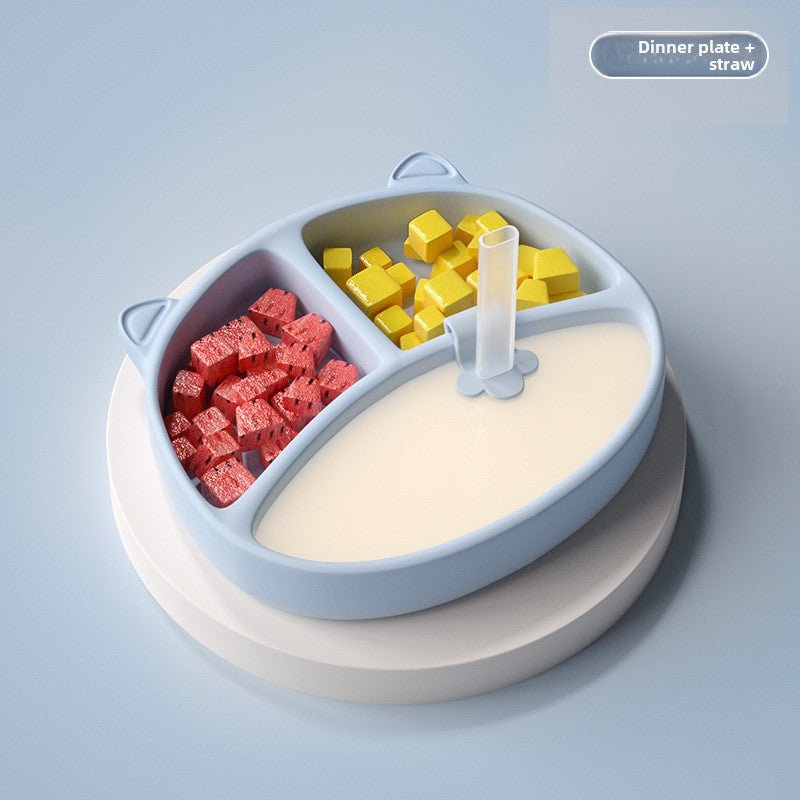 Silicone Food Bowl Baby Plate Baby Suction Cup - RAINSTAR
