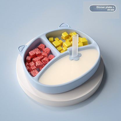 Silicone Food Bowl Baby Plate Baby Suction Cup - RAINSTAR