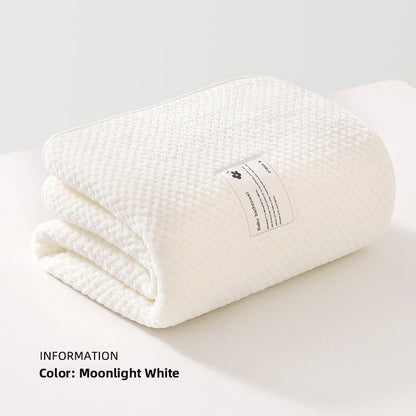 Soft Newborn Baby Bath Towel Coral Fleece Quick Dry Wrap - RAINSTAR