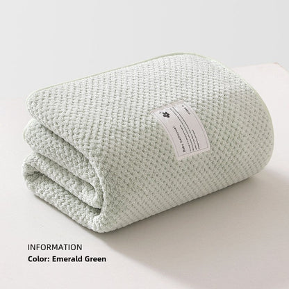 Soft Newborn Baby Bath Towel Coral Fleece Quick Dry Wrap - RAINSTAR
