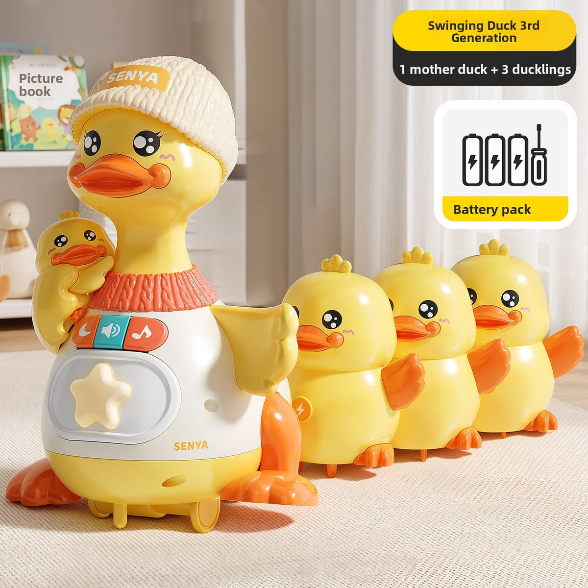 Swinging Duck Baby Developmental Toy - RAINSTAR