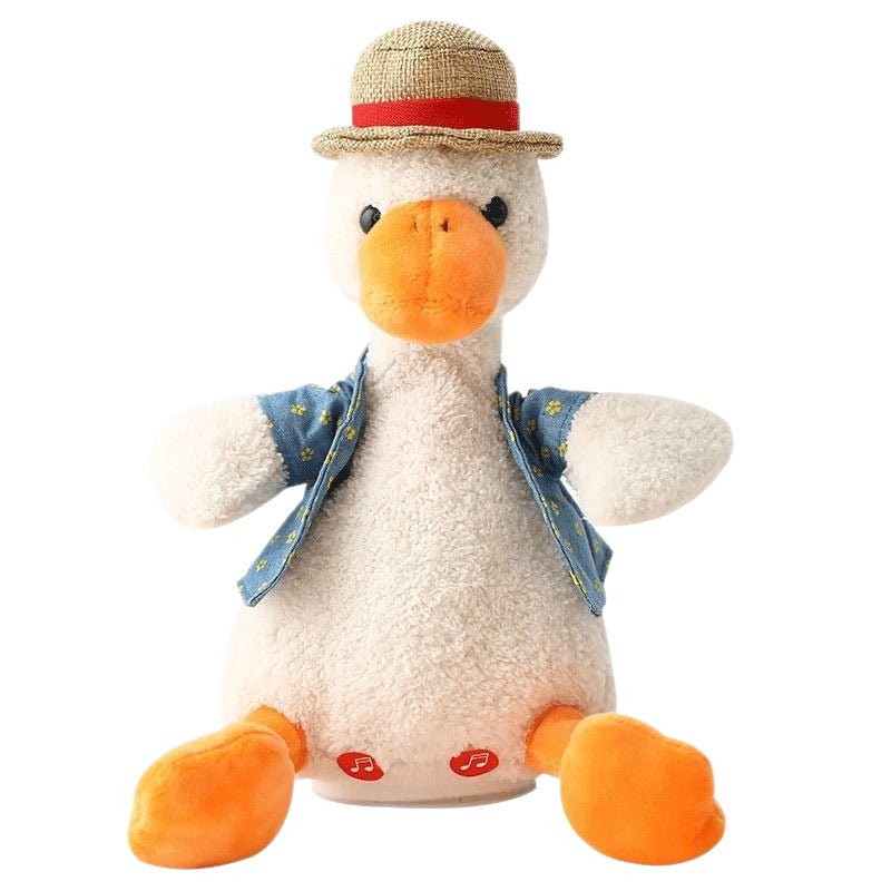 Talking Duck Plush Toy Interactive Learning Baby Gift with 200 Songs - RAINSTAR